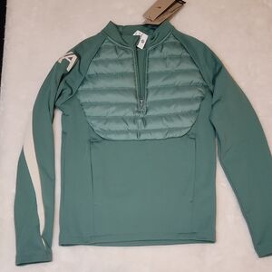 Boys Nike x L.F.C. Green Long Sleeve Pullover with Quilted Front. Small.